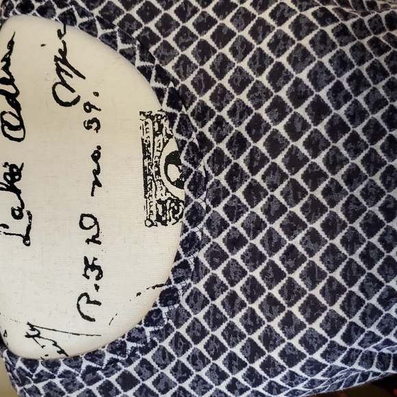 Ann Taylor Loft razer back top blue & white - Picture 2 of 3